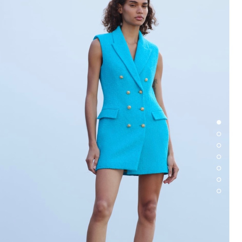 Zara Textured Vest Dress